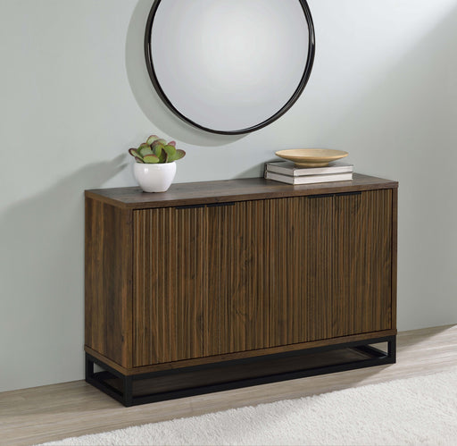 Ryatt 4-door Engineered Wood Accent Cabinet Dark Pine - Imperial Furniture (Las Vegas, NV) - Multi Location