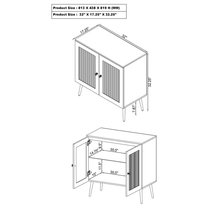 Nieta Accent Cabinet - Imperial Furniture (Las Vegas, NV) - Multi Location