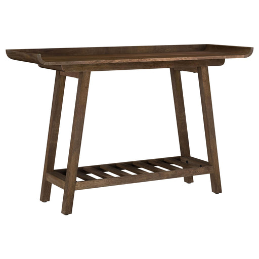 Ornelas 46-inch Console Table with Slatted Shelf Mango Brown - Imperial Furniture (Las Vegas, NV) - Multi Location
