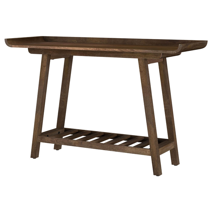Ornelas 46-inch Console Table with Slatted Shelf Mango Brown - Imperial Furniture (Las Vegas, NV) - Multi Location