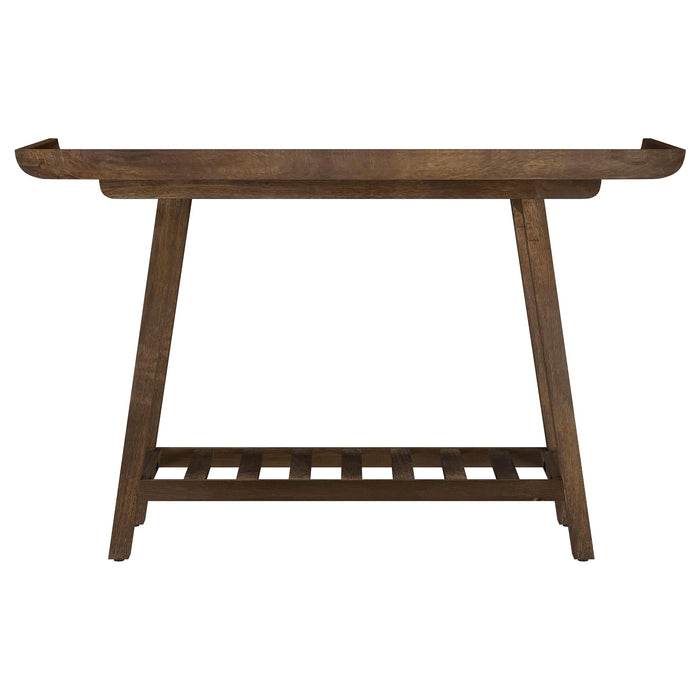Ornelas 46-inch Console Table with Slatted Shelf Mango Brown - Imperial Furniture (Las Vegas, NV) - Multi Location