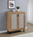 Teller 2-door Shoe Storage Cabinet Natural Oak - Imperial Furniture (Las Vegas, NV) - Multi Location