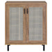 Teller 2-door Shoe Storage Cabinet Natural Oak - Imperial Furniture (Las Vegas, NV) - Multi Location
