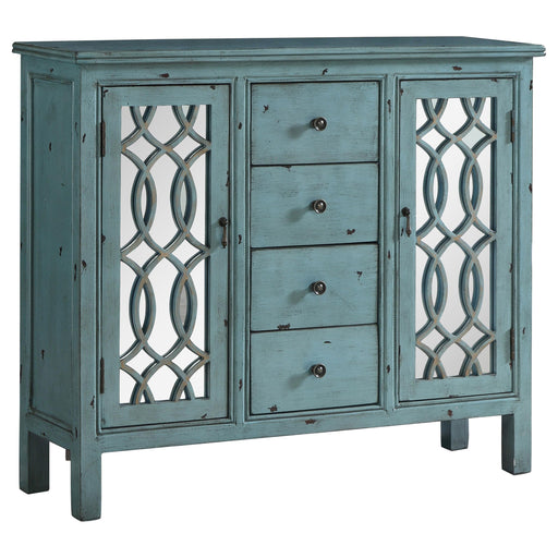 Rue 4-drawer Accent Cabinet Antique Blue - Imperial Furniture (Las Vegas, NV) - Multi Location