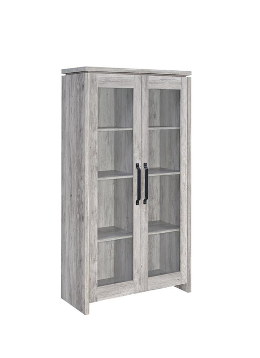 Alejo 2-door Tall Cabinet Grey Driftwood - Imperial Furniture (Las Vegas, NV) - Multi Location