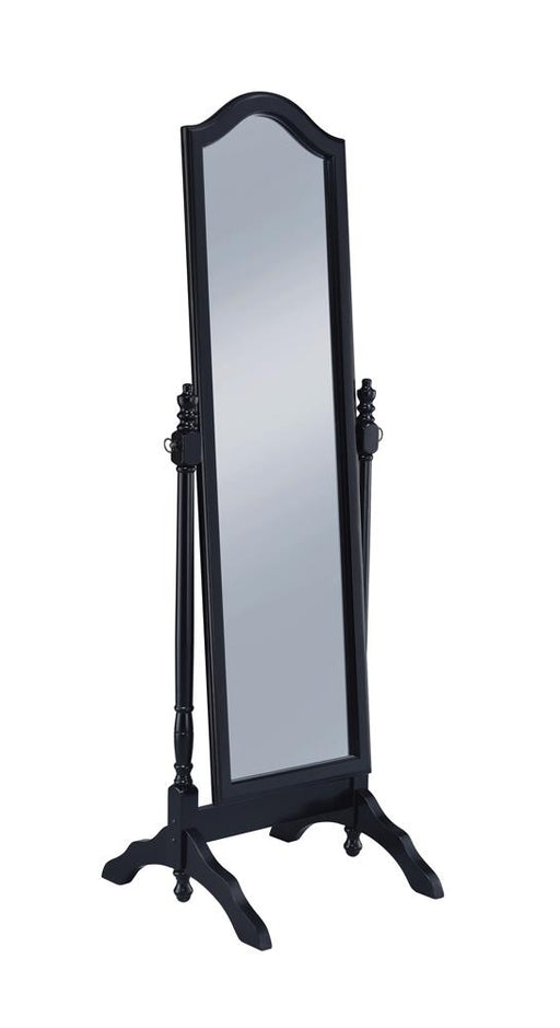 Cabot Rectangular Cheval Mirror with Arched Top Black - Imperial Furniture (Las Vegas, NV) - Multi Location