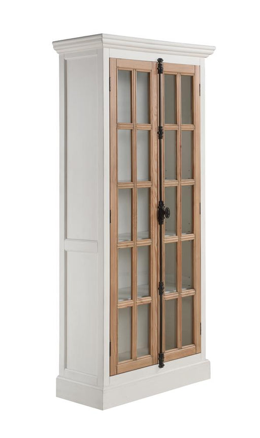 Tammi 2-door Tall Cabinet Antique White and Brown - Imperial Furniture (Las Vegas, NV) - Multi Location
