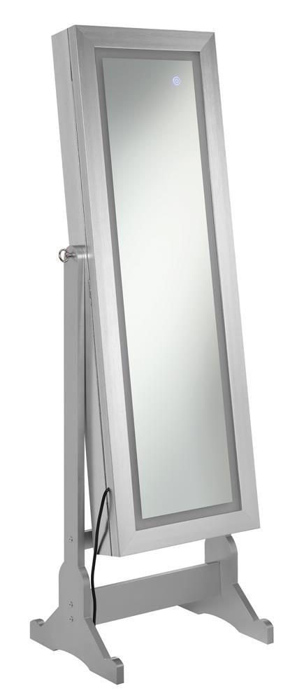 Moore Jewelry Cheval Mirror Silver - Imperial Furniture (Las Vegas, NV) - Multi Location