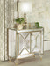 Lupin 2-door Accent Cabinet Mirror and Champagne - Imperial Furniture (Las Vegas, NV) - Multi Location