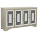 Toula 4-door Accent Cabinet Smoke and Champagne - Imperial Furniture (Las Vegas, NV) - Multi Location