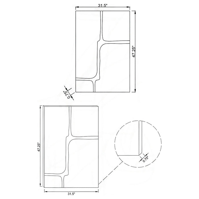 Kimberly Wall Mirror - Imperial Furniture (Las Vegas, NV) - Multi Location