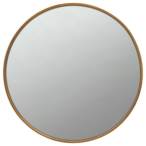 O'Malley Round Mirror Brass - Imperial Furniture (Las Vegas, NV) - Multi Location