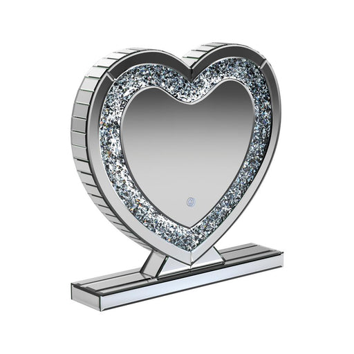 Euston Heart Shape Table Mirror Silver - Imperial Furniture (Las Vegas, NV) - Multi Location