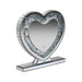 Euston Heart Shape Table Mirror Silver - Imperial Furniture (Las Vegas, NV) - Multi Location