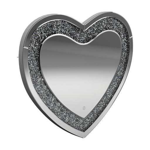 Aiko Heart Shape Wall Mirror Silver - Imperial Furniture (Las Vegas, NV) - Multi Location