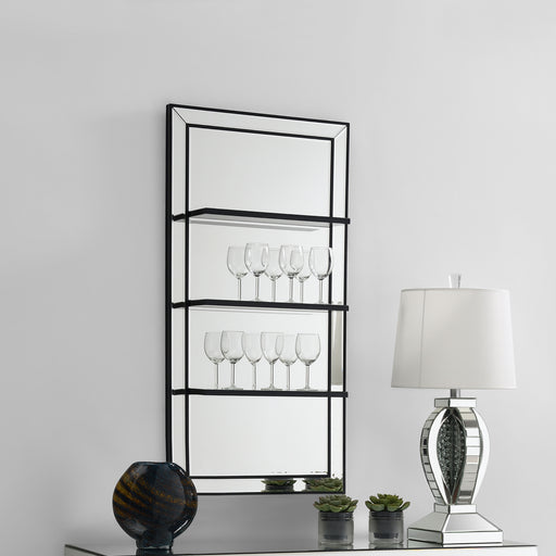 Oriel 3-Shelf Rectangle Wall Mirror - Imperial Furniture (Las Vegas, NV) - Multi Location