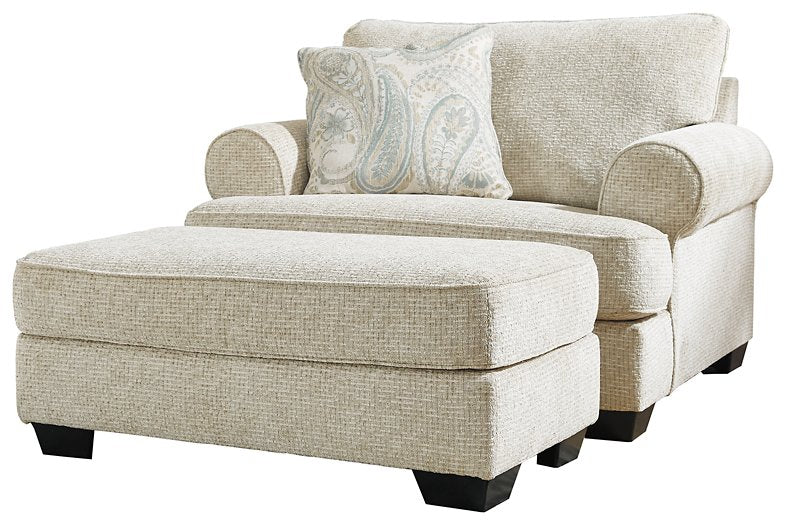 Monaghan Oversized Chair and Ottoman - Imperial Furniture (Las Vegas, NV) - Multi Location