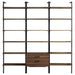 Owens 3-piece 96-inch Wall Mounted Bookshelf Set Walnut - Imperial Furniture (Las Vegas, NV) - Multi Location