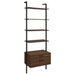 Owens 3-piece 96-inch Wall Mounted Bookshelf Set Walnut - Imperial Furniture (Las Vegas, NV) - Multi Location