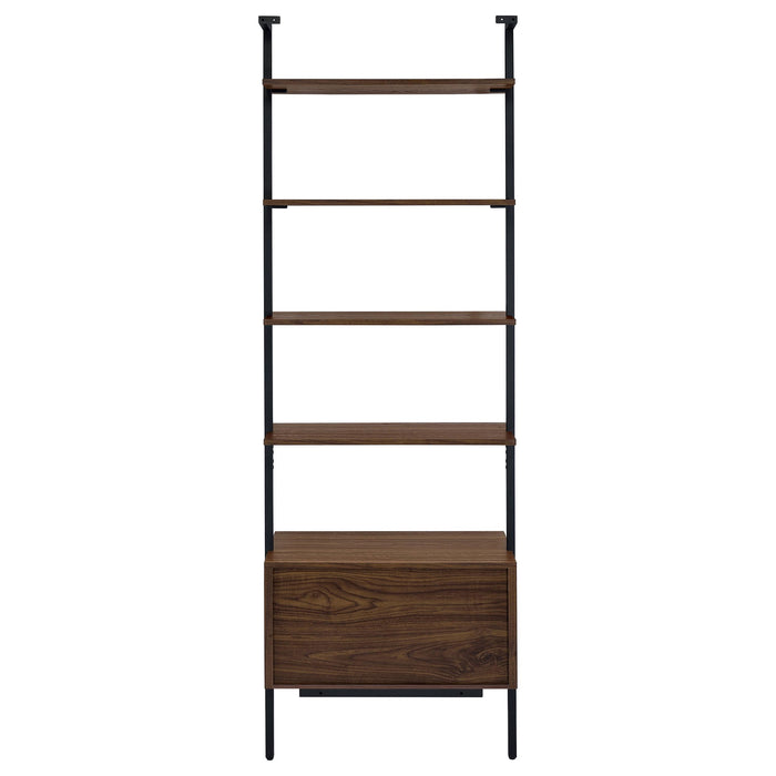 Owens 3-piece 96-inch Wall Mounted Bookshelf Set Walnut - Imperial Furniture (Las Vegas, NV) - Multi Location