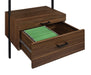 Owens 3-piece 96-inch Wall Mounted Bookshelf Set Walnut - Imperial Furniture (Las Vegas, NV) - Multi Location