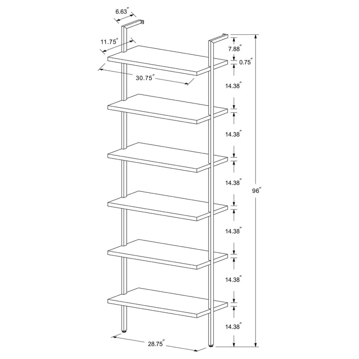 Owens 3-piece 96-inch Wall Mounted Bookshelf Set Walnut - Imperial Furniture (Las Vegas, NV) - Multi Location