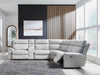 Social Pointe Reclining Sectional with Storage Console - Imperial Furniture (Las Vegas, NV) - Multi Location