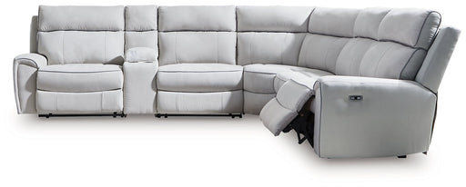 Social Pointe Reclining Sectional with Storage Console - Imperial Furniture (Las Vegas, NV) - Multi Location