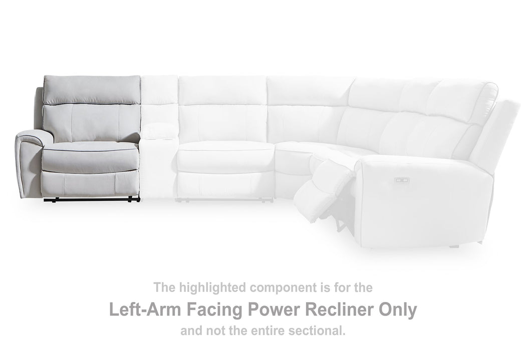 Social Pointe Reclining Sectional with Storage Console - Imperial Furniture (Las Vegas, NV) - Multi Location