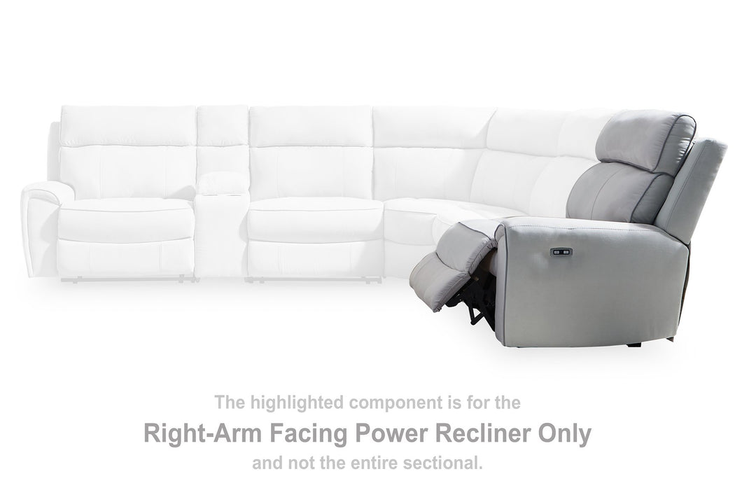 Social Pointe Reclining Sectional with Storage Console - Imperial Furniture (Las Vegas, NV) - Multi Location