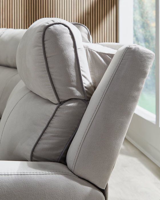 Social Pointe Reclining Sectional with Storage Console - Imperial Furniture (Las Vegas, NV) - Multi Location