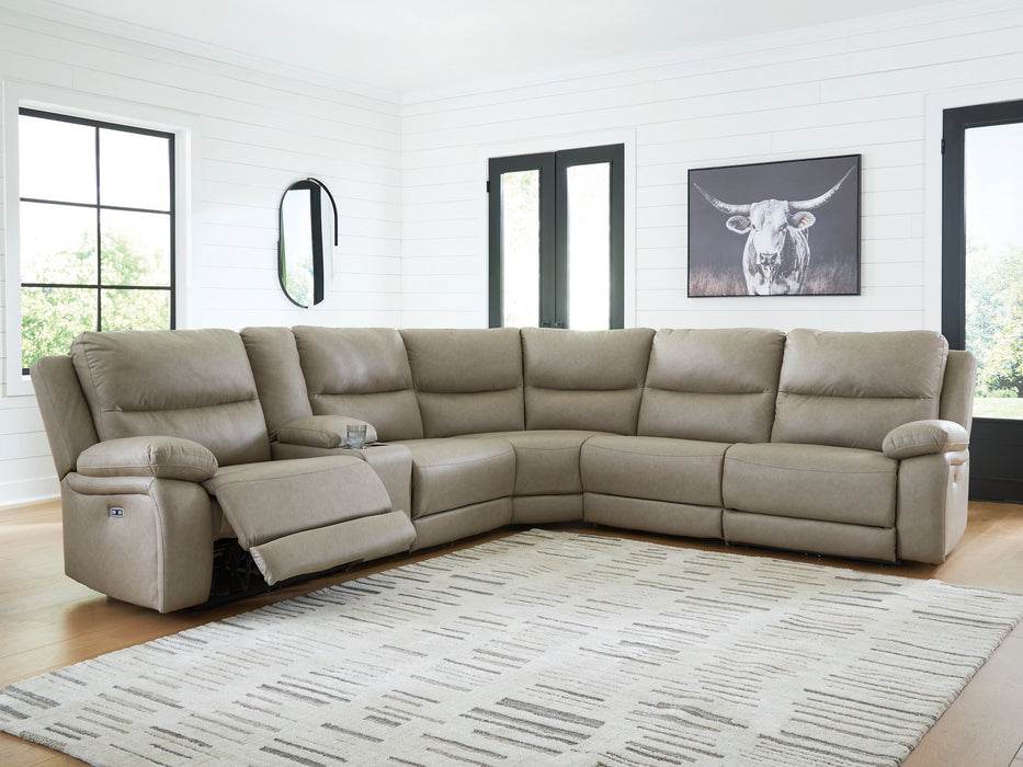 Narwhal Place Reclining Sectional with Storage Console - Imperial Furniture (Las Vegas, NV) - Multi Location
