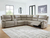 Narwhal Place Reclining Sectional with Storage Console - Imperial Furniture (Las Vegas, NV) - Multi Location
