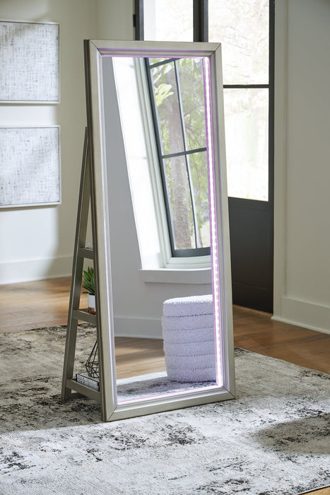 Evesen Floor Standing Mirror/Storage - Imperial Furniture (Las Vegas, NV) - Multi Location