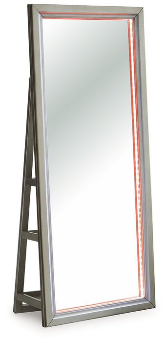 Evesen Floor Standing Mirror/Storage - Imperial Furniture (Las Vegas, NV) - Multi Location