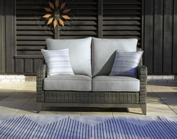 Elite Park Outdoor Loveseat, Lounge Chairs and Cocktail Table - Imperial Furniture (Las Vegas, NV) - Multi Location