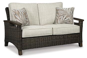 Paradise Trail Outdoor Loveseat, Lounge Chairs and Fire Pit Table - Imperial Furniture (Las Vegas, NV) - Multi Location