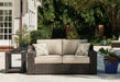 Coastline Bay Outdoor Loveseat with Cushion - Imperial Furniture (Las Vegas, NV) - Multi Location
