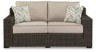 Coastline Bay Outdoor Loveseat with Cushion - Imperial Furniture (Las Vegas, NV) - Multi Location