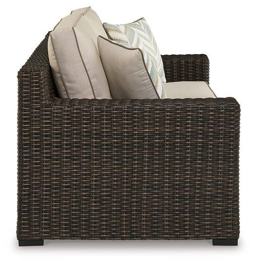 Coastline Bay Outdoor Loveseat with Cushion - Imperial Furniture (Las Vegas, NV) - Multi Location