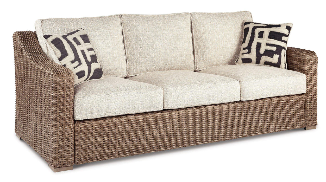Beachcroft Outdoor Sofa, Lounge Chairs and Fire Pit - Imperial Furniture (Las Vegas, NV) - Multi Location