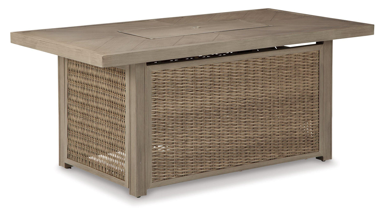 Beachcroft Outdoor Sofa, Lounge Chairs and Fire Pit - Imperial Furniture (Las Vegas, NV) - Multi Location