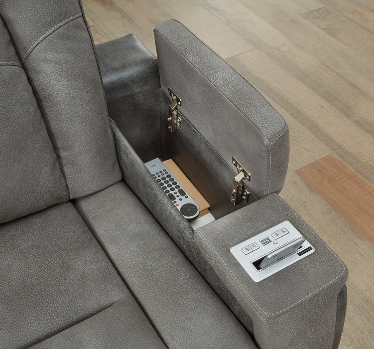 Next-Gen DuraPella Power Reclining Loveseat with Console - Imperial Furniture (Las Vegas, NV) - Multi Location