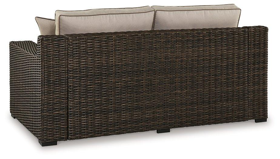 Coastline Bay Outdoor Loveseat with Cushion - Imperial Furniture (Las Vegas, NV) - Multi Location