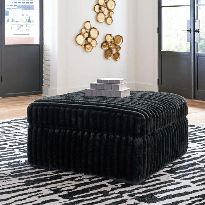 Midnight-Madness Oversized Accent Ottoman - Imperial Furniture (Las Vegas, NV) - Multi Location