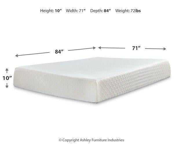 10 Inch Chime Memory Foam Mattress Set - Imperial Furniture (Las Vegas, NV) - Multi Location