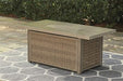 Beachcroft Beachcroft Fire Pit Table with Four Nuvella Swivel Lounge Chairs - Imperial Furniture (Las Vegas, NV) - Multi Location