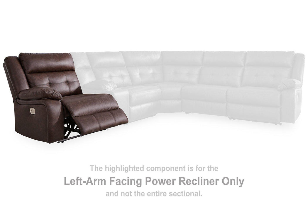 Punch Up Power Reclining Sectional Loveseat with Console - Imperial Furniture (Las Vegas, NV) - Multi Location