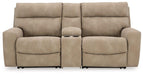 Next-Gen DuraPella Power Reclining Sectional Loveseat with Console - Imperial Furniture (Las Vegas, NV) - Multi Location