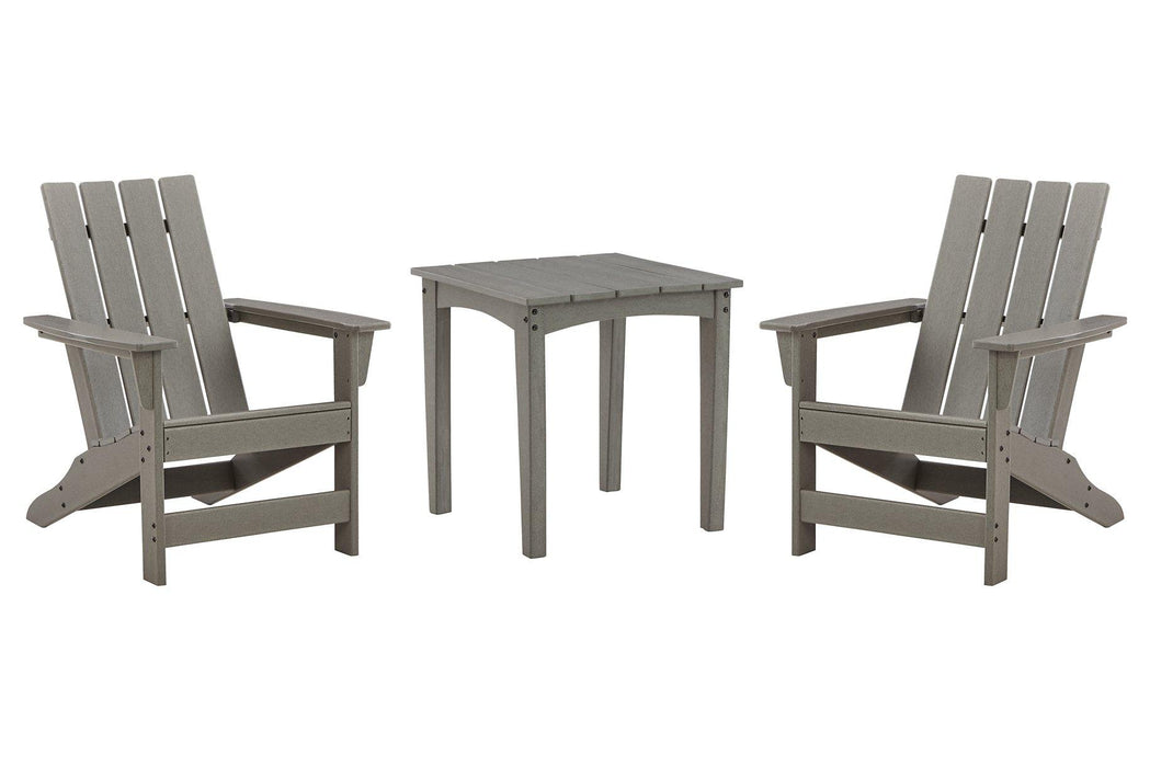 Visola Outdoor Adirondack Chair Set with End Table - Imperial Furniture (Las Vegas, NV) - Multi Location